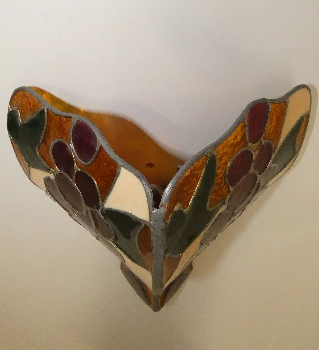 Pair of Tiffany Style Polycarbonate Wall Lamps from Flair, 1990s 3