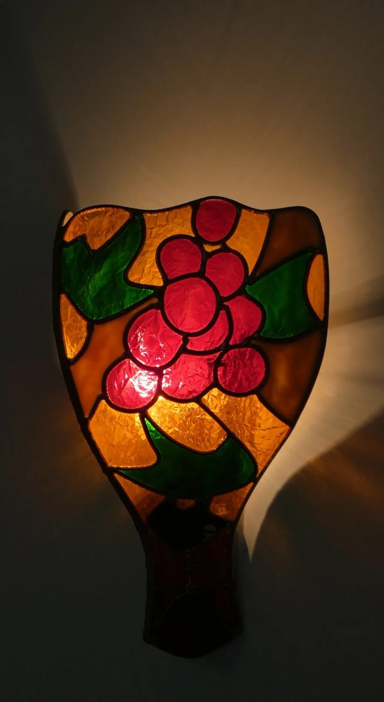 Pair of Tiffany Style Polycarbonate Wall Lamps from Flair, 1990s 6
