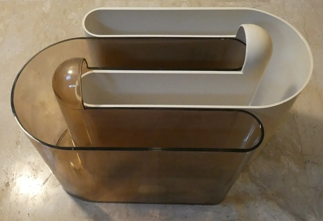Pair of Magazine rack by Rodolfo Bonetto for Bilumen, 1968 7