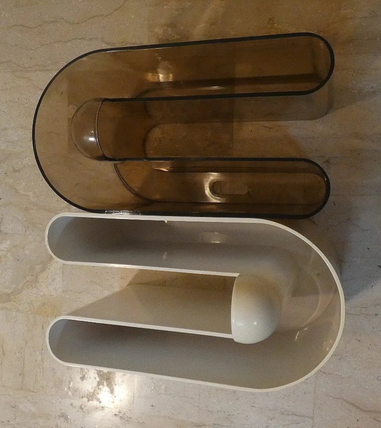 Pair of Magazine rack by Rodolfo Bonetto for Bilumen, 1968 8