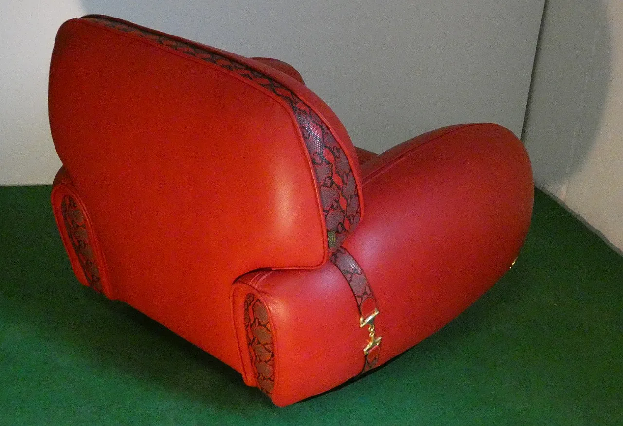 Pair of Miura Trend chairs by Elisabetta Gucci for Formitalia, 1980s 4