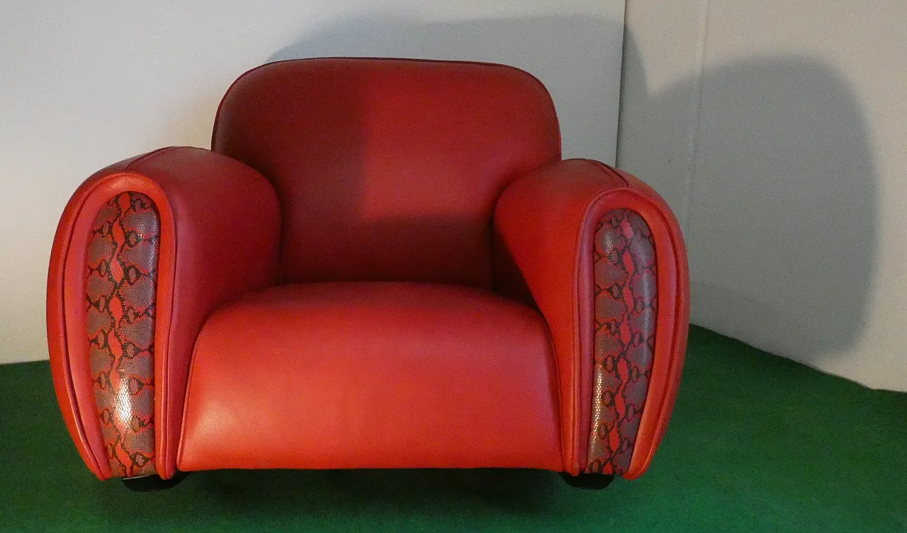 Chairs and coffee table lamp by Elisabetta Gucci for Form Italia, 80s 2