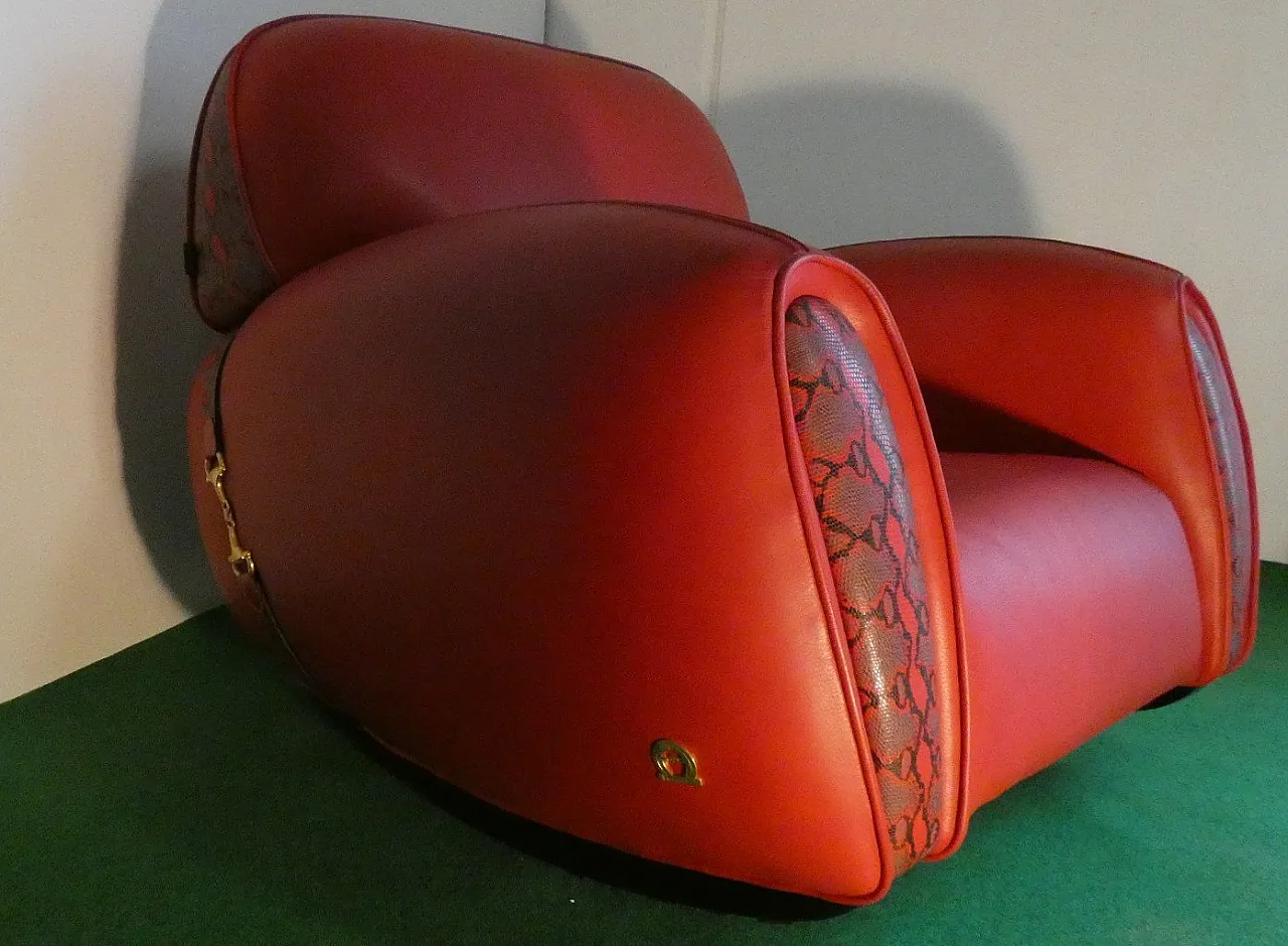 Chairs and coffee table lamp by Elisabetta Gucci for Form Italia, 80s 5