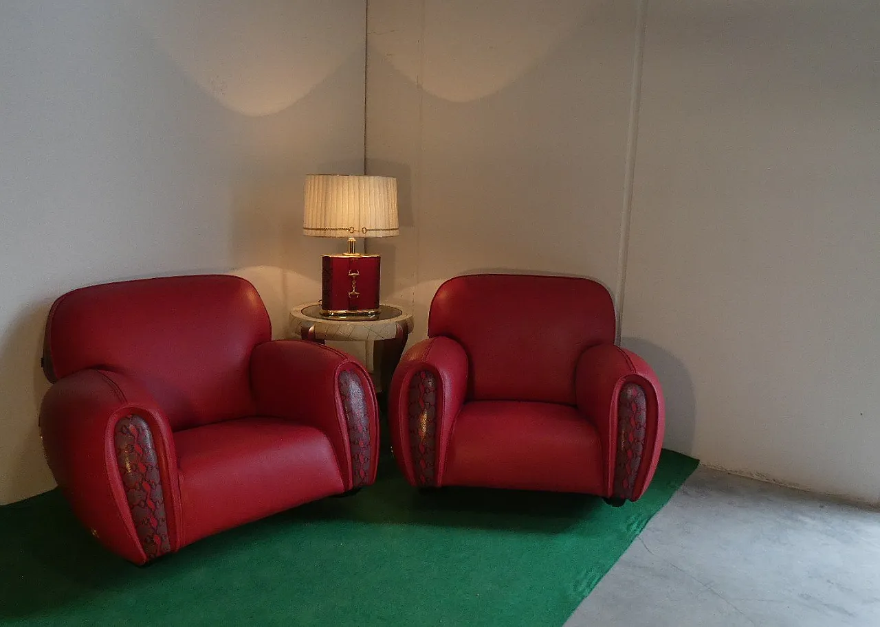 Chairs and coffee table lamp by Elisabetta Gucci for Form Italia, 80s 17