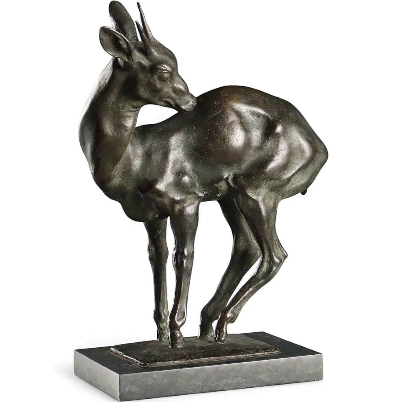 Fawn bronze sculpture by Nando Conti, 20th century 9