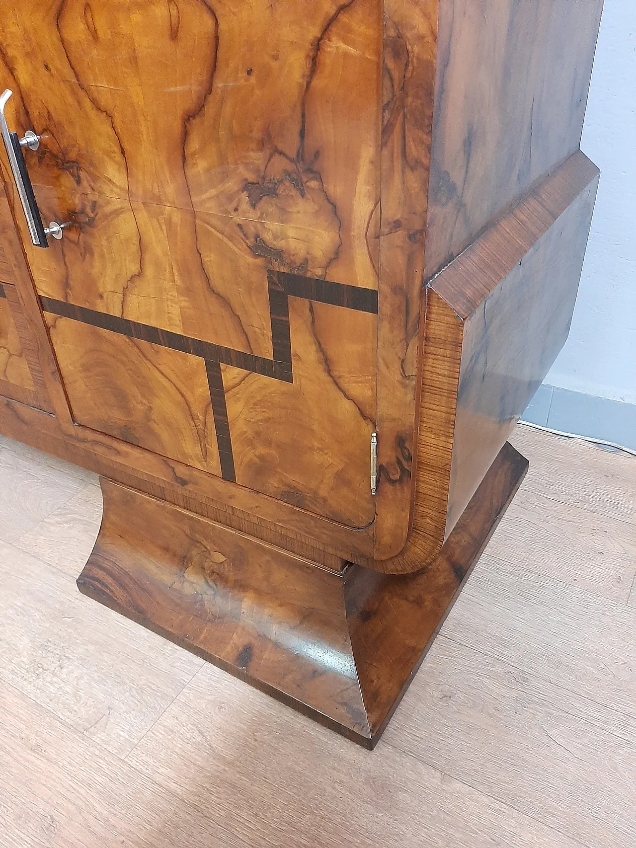 Art deco sideboard in walnut and rosewood, 1930 3