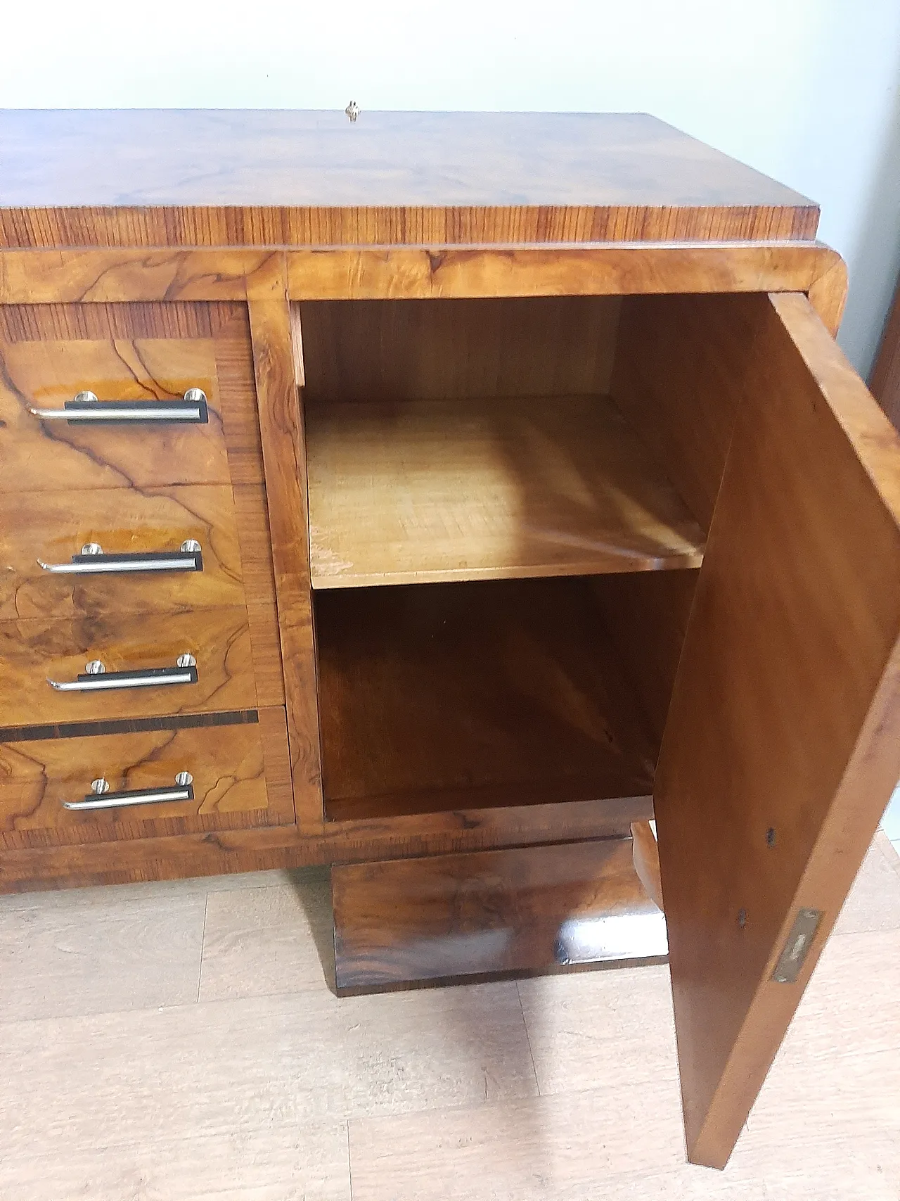 Art deco sideboard in walnut and rosewood, 1930 6