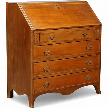 English style flap in mahogany veneer, 20th century