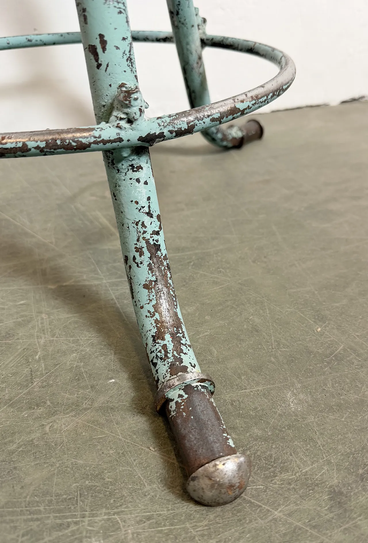Green Industrial Workshop Stool, 1960s 12