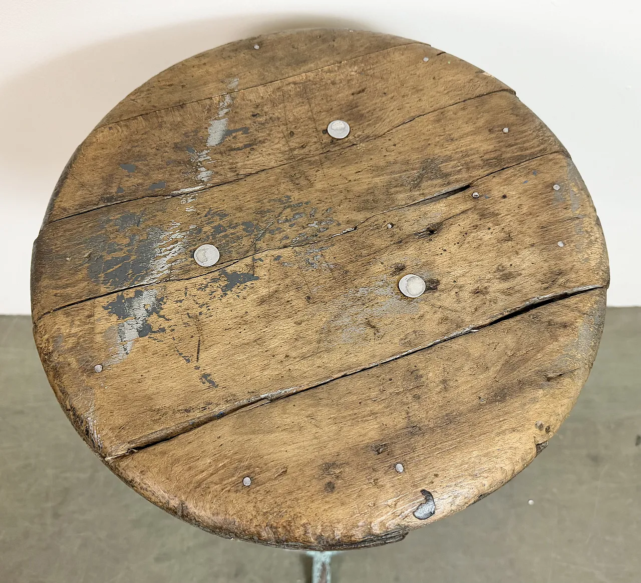 Green Industrial Workshop Stool, 1960s 14