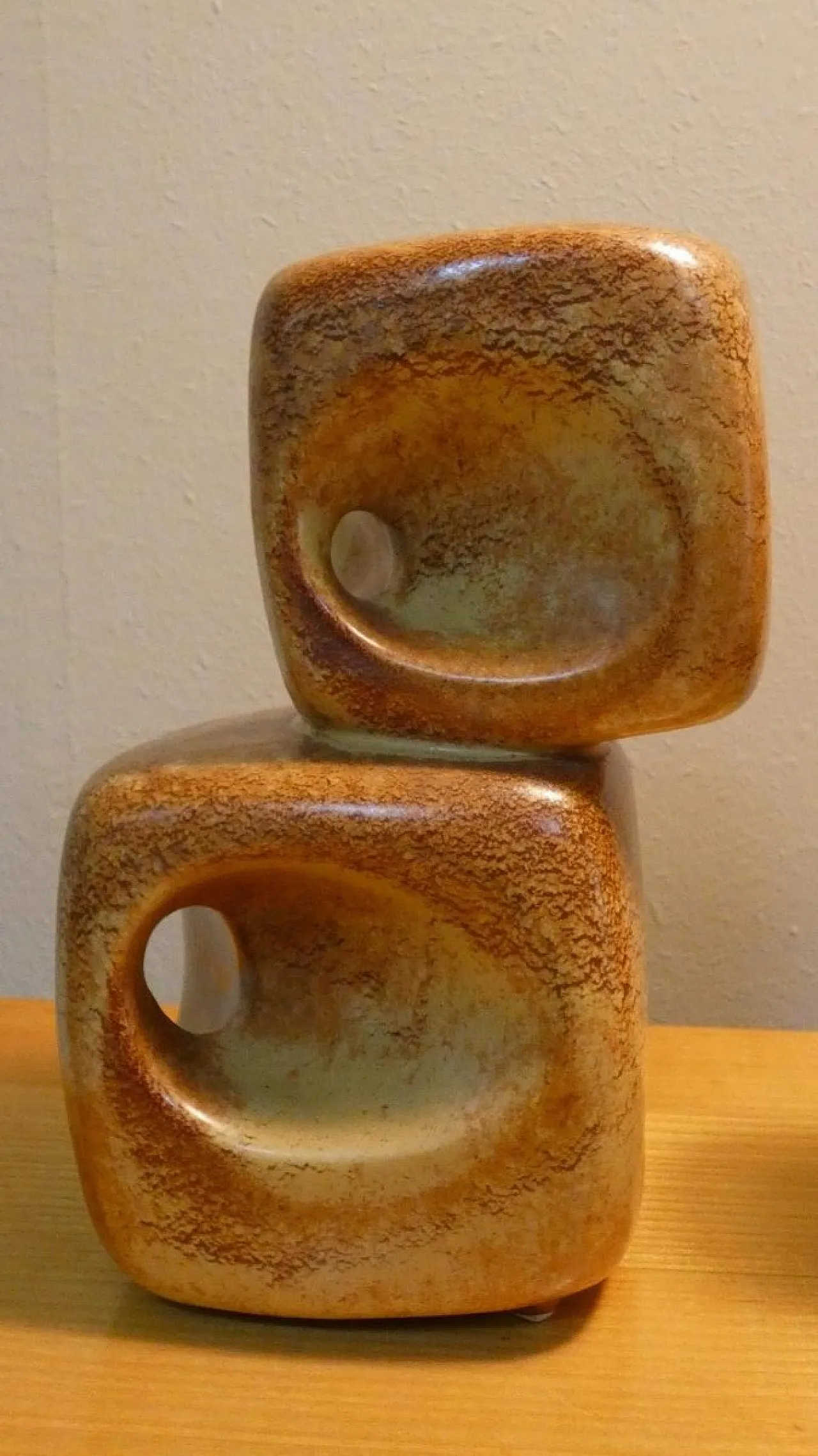Pair of vases by Roberto Rigon for Bertoncello Ceramiche Darte, 70s 5
