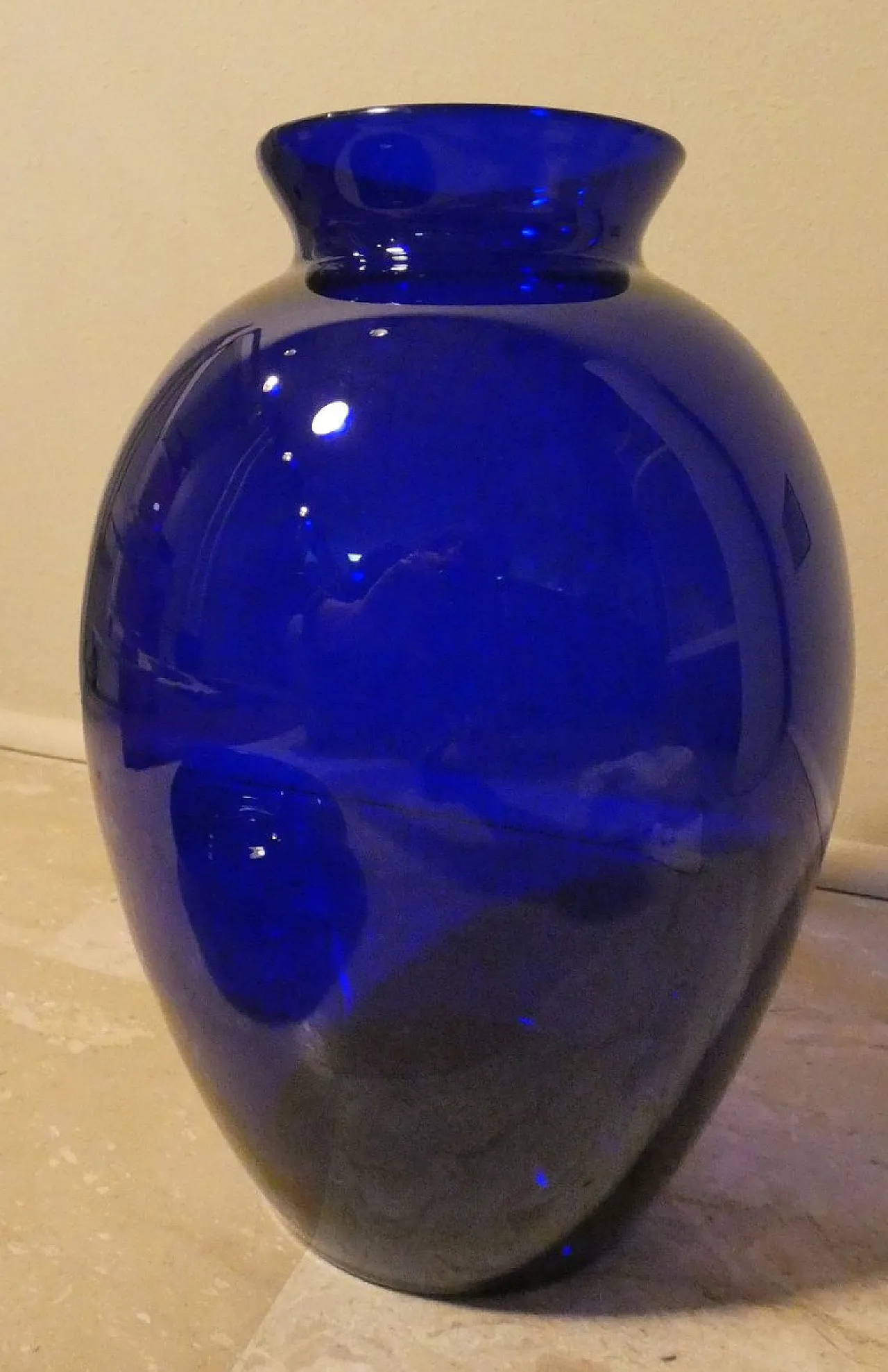 Set of Cobalt blue vase and ashtray by Carlo Moretti, 1990s 4