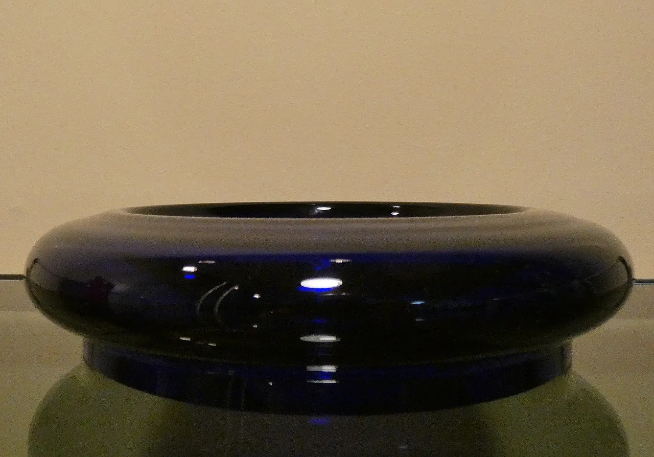 Set of Cobalt blue vase and ashtray by Carlo Moretti, 1990s 7