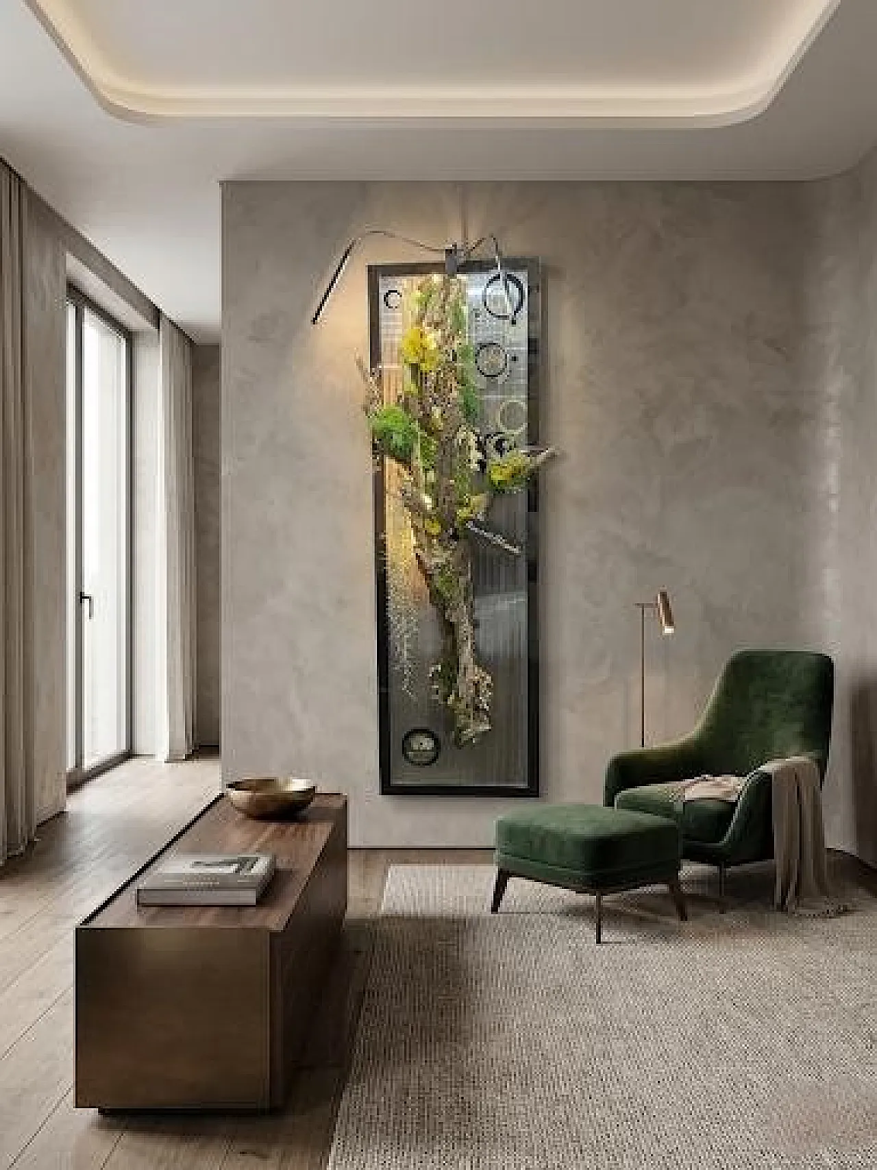 Vertical Light Installation Respiro by Biophilic, 2000s 15
