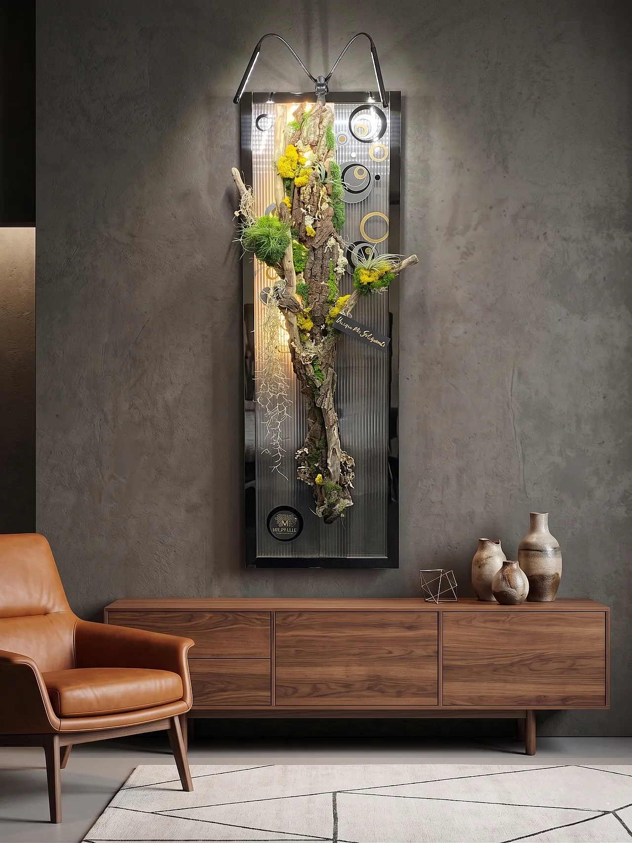 Vertical Light Installation Respiro by Biophilic, 2000s 16