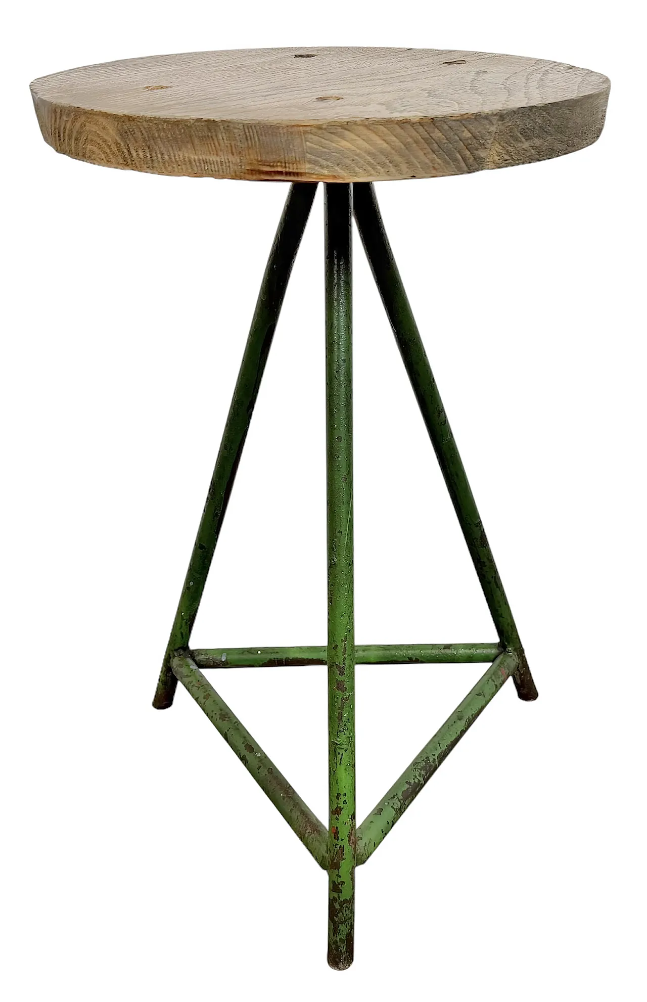 Green Industrial Workshop Stool, 1960s 1