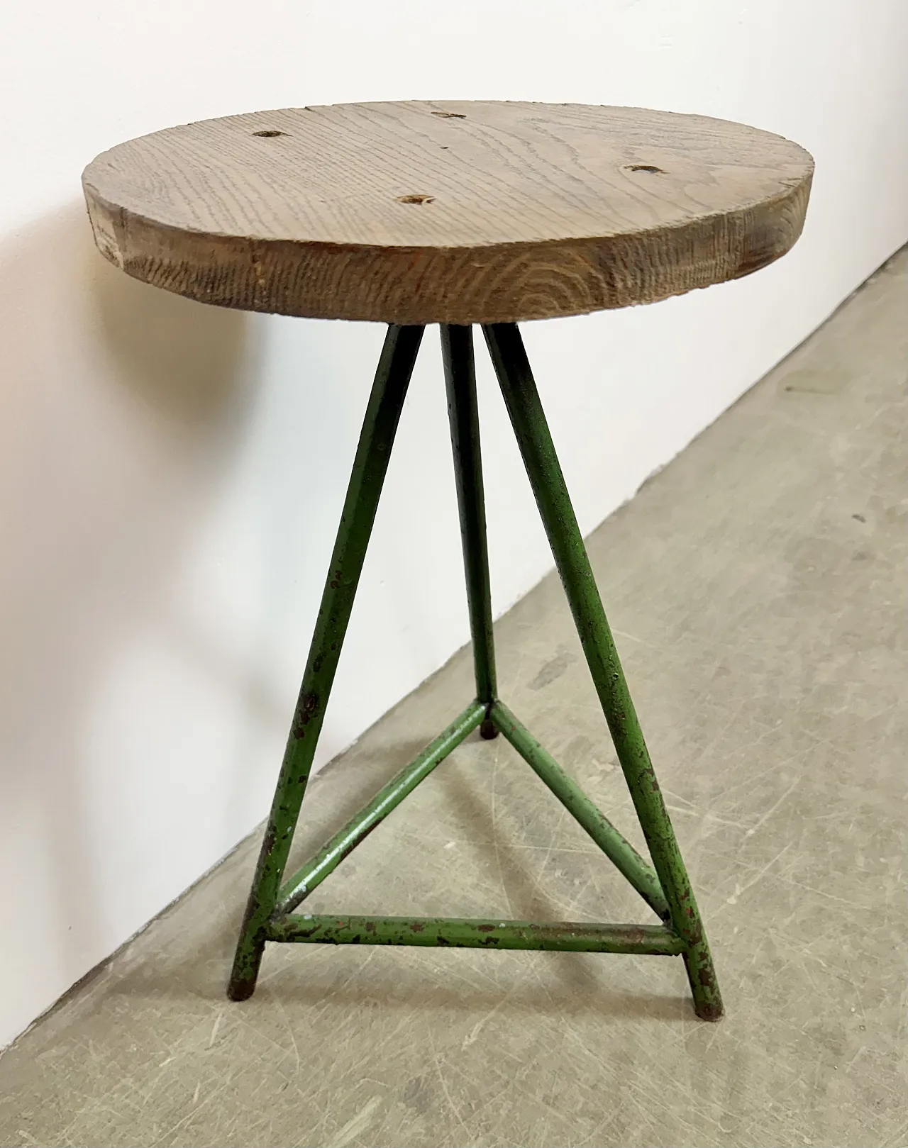 Green Industrial Workshop Stool, 1960s 10