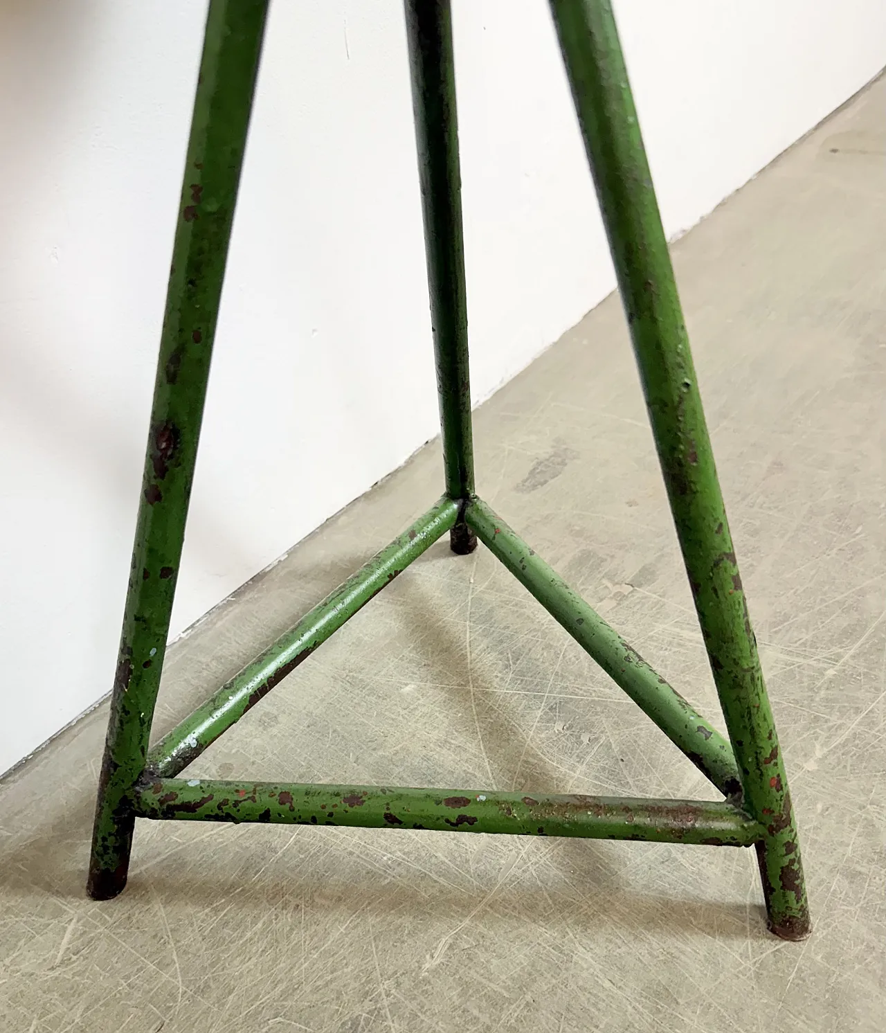 Green Industrial Workshop Stool, 1960s 11