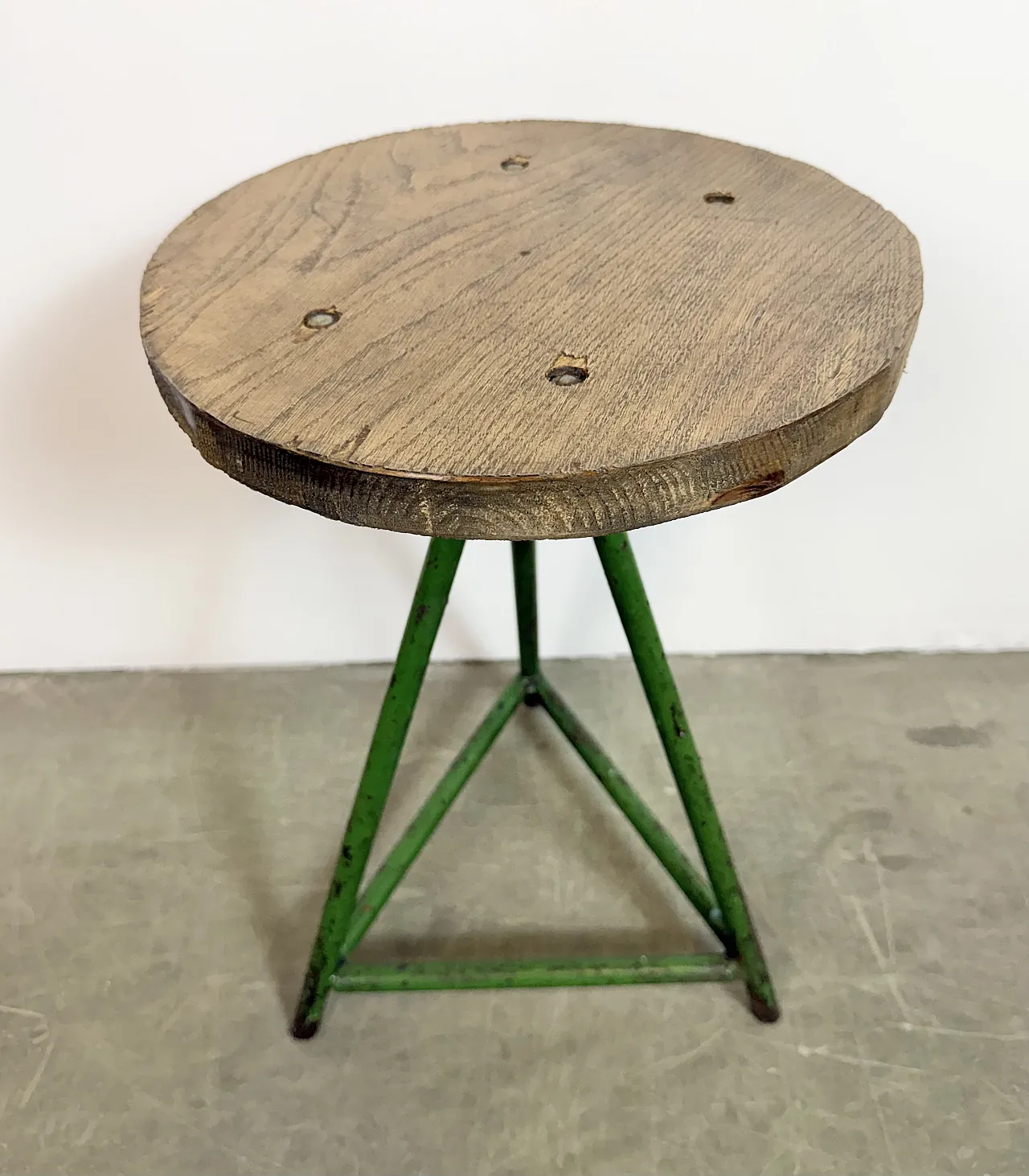 Green Industrial Workshop Stool, 1960s 14
