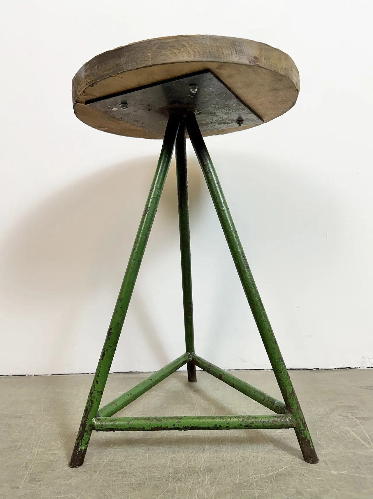 Green Industrial Workshop Stool, 1960s 16