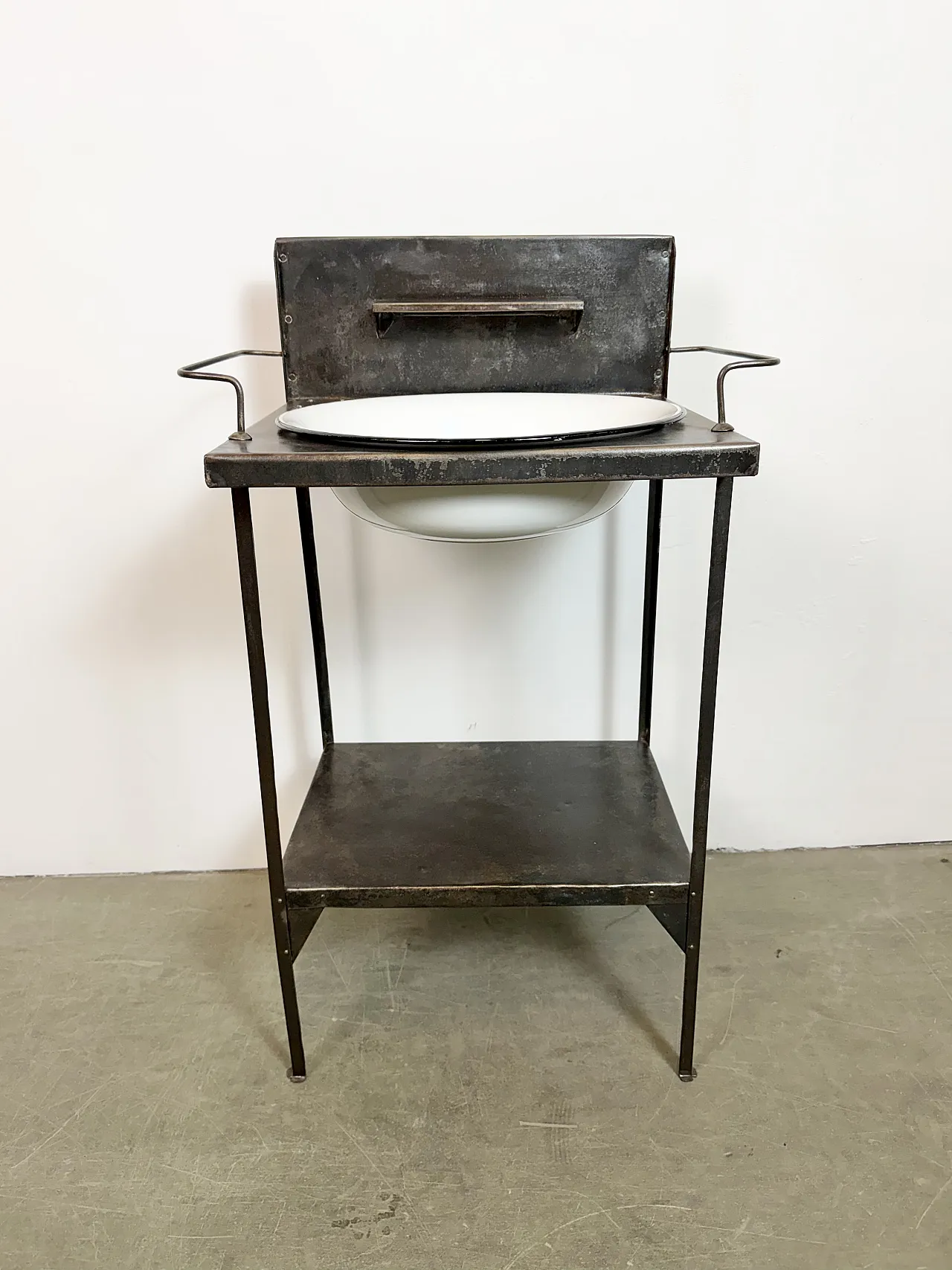 Lavabo da ospedale vintage industriale, anni '60 2