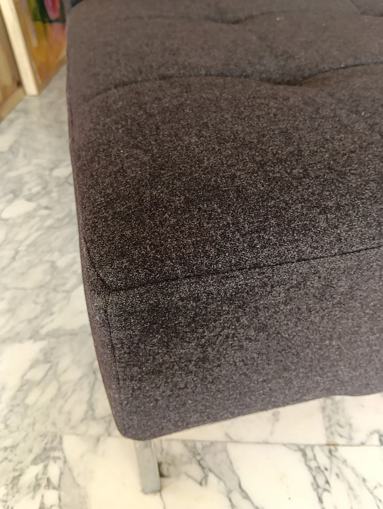 Alfa model corner sofa by Zanotta gray combed wool, 2000s 13