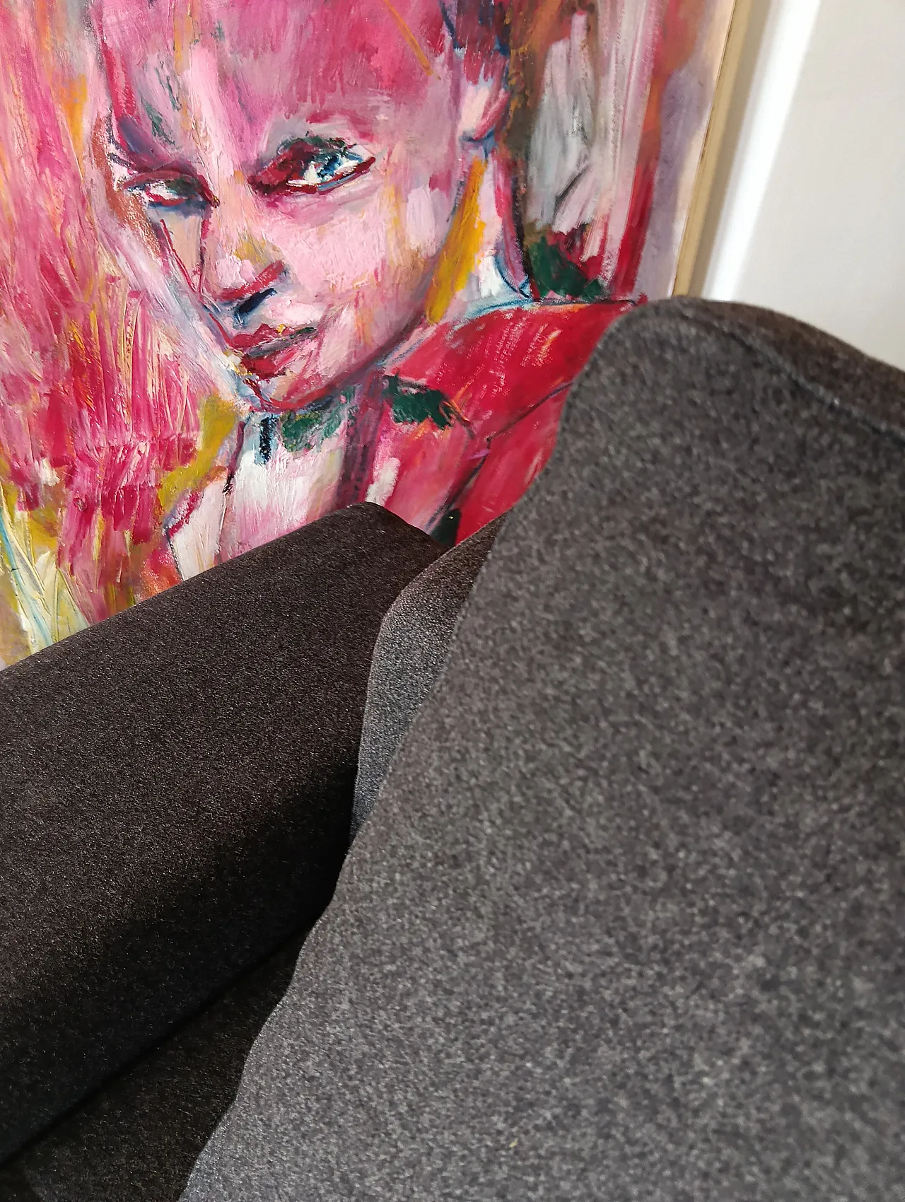 Alfa model corner sofa by Zanotta gray combed wool, 2000s 23