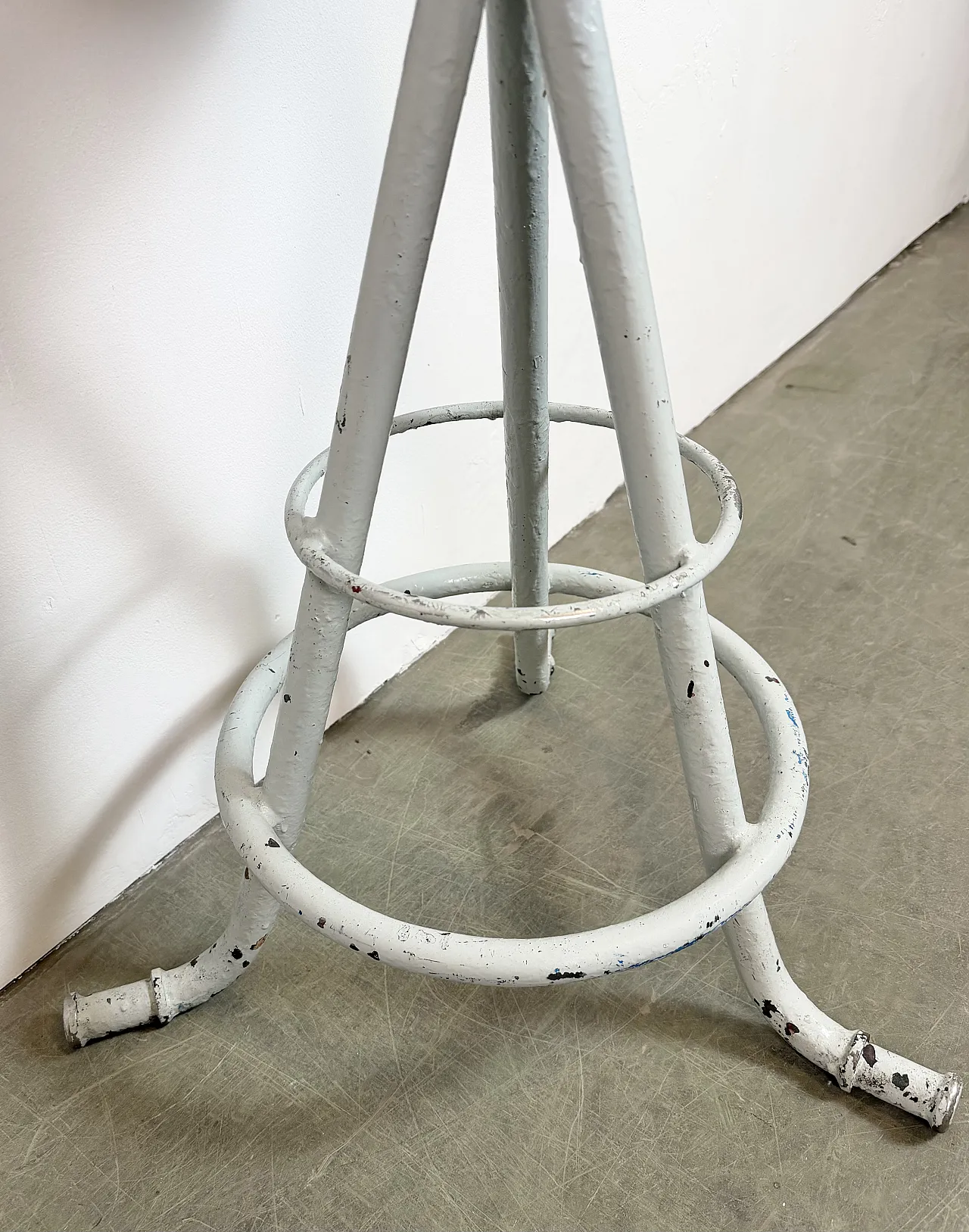 Grey Industrial Workshop Stool, 1960s 11
