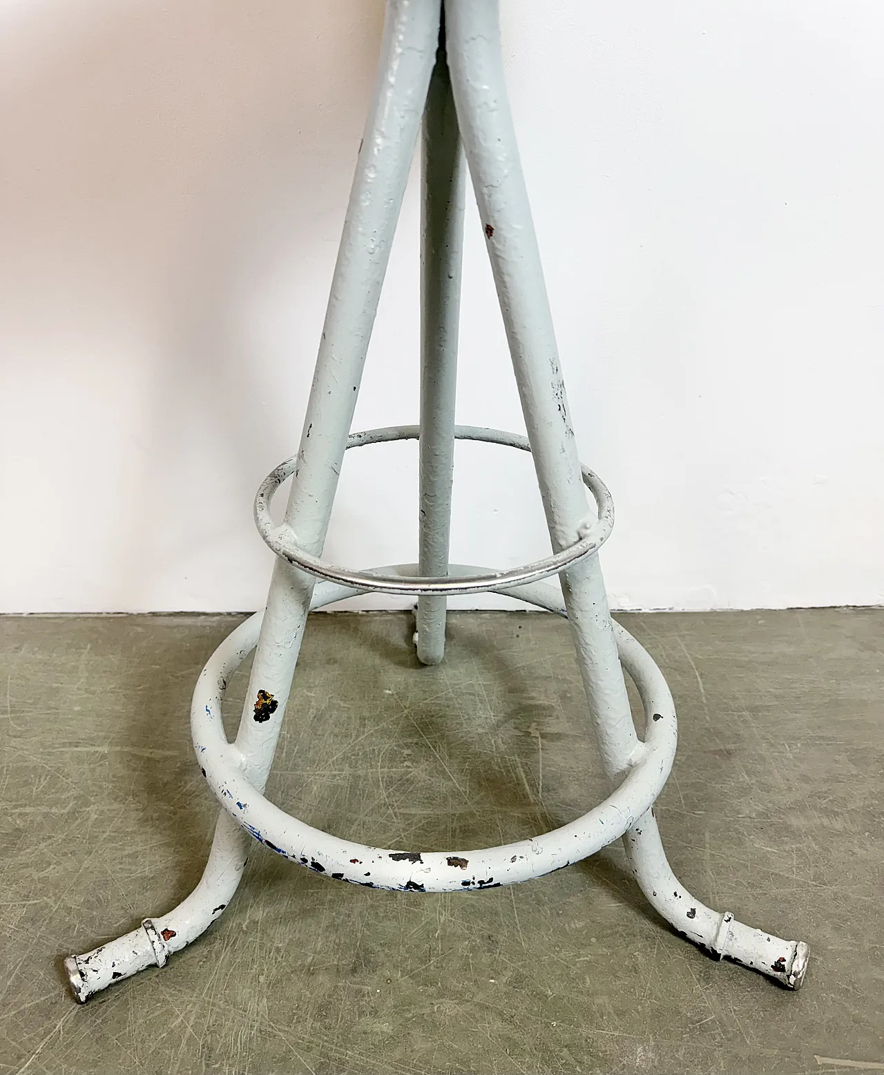 Grey Industrial Workshop Stool, 1960s 15