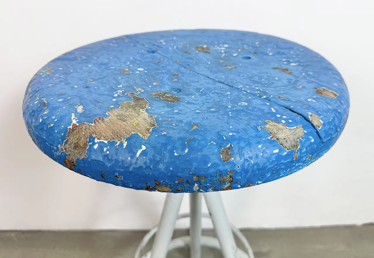 Grey Industrial Workshop Stool, 1960s 17