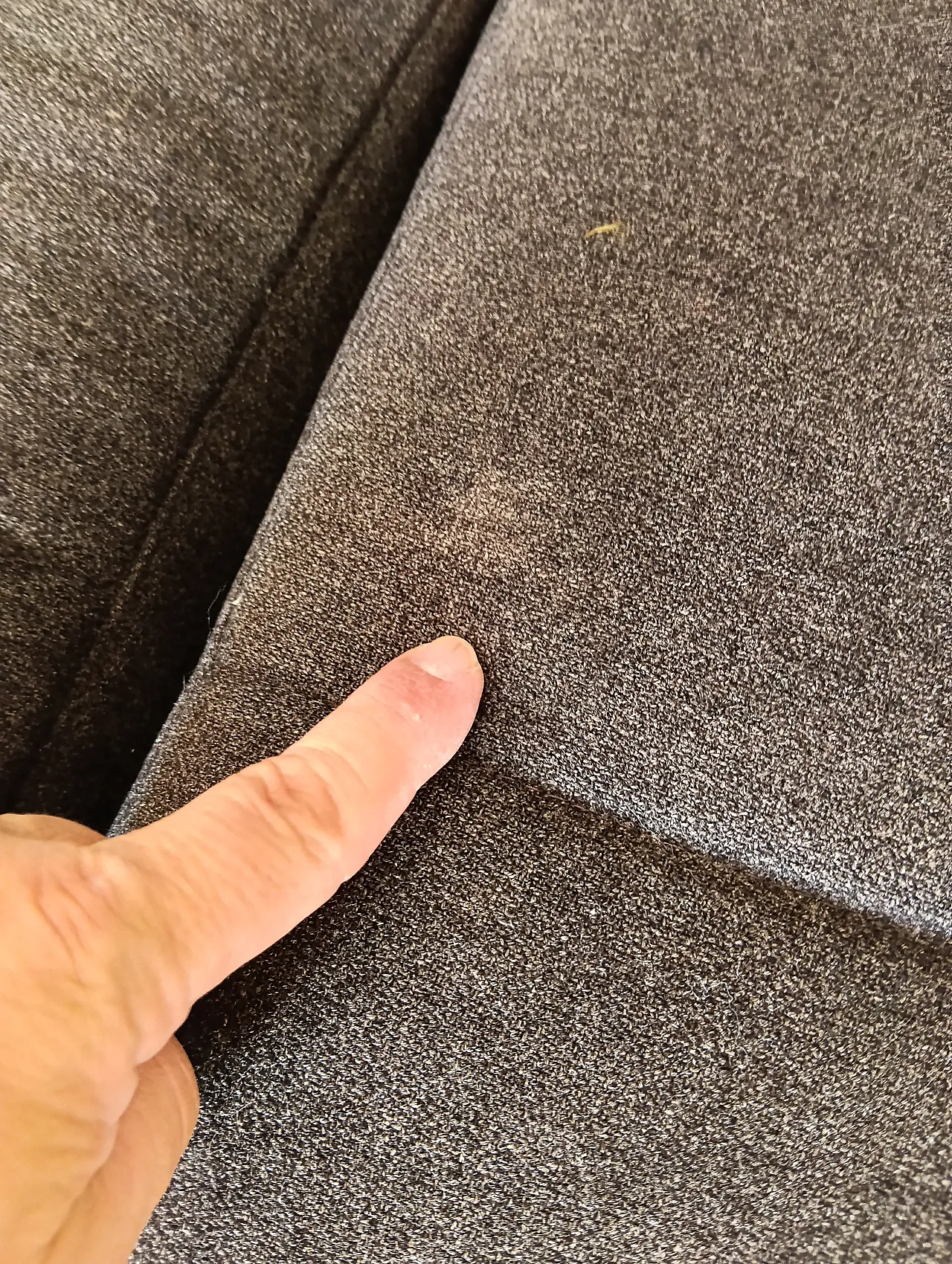 Alfa model corner sofa by Zanotta gray combed wool, 2000s 46
