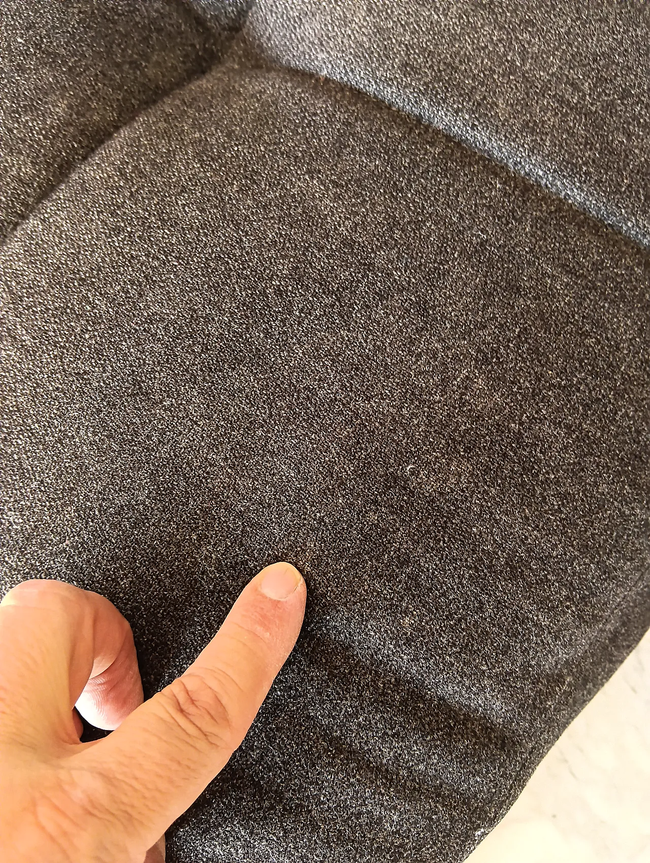 Alfa model corner sofa by Zanotta gray combed wool, 2000s 47
