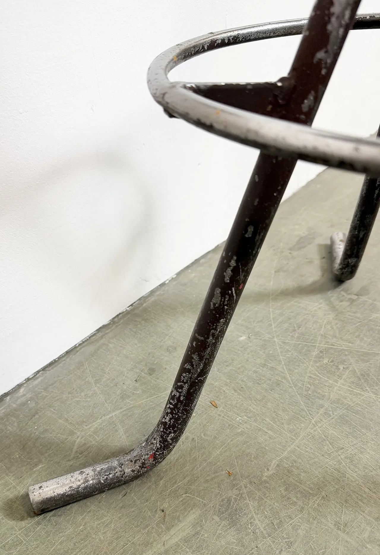 Grey Industrial Workshop Stool, 1960s 12