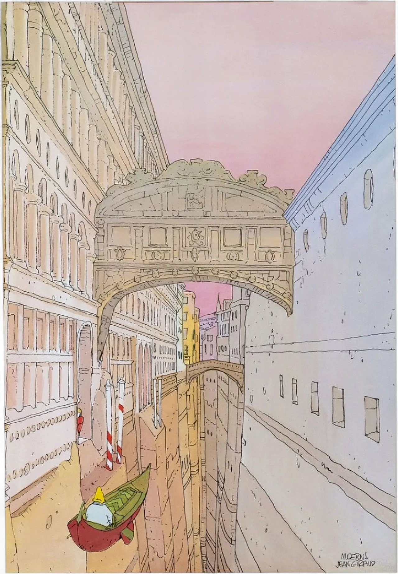 The Bridge of Sighs Poster by Moebius, 1980s 6