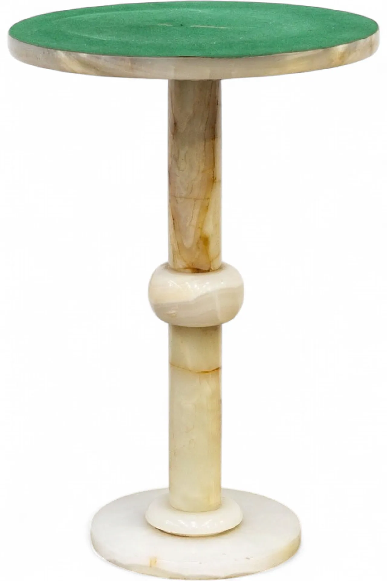Column coffee table in Onyx, 1950s 7