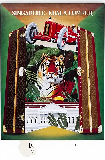Louis Vuitton Equator Run Poster, 1990s