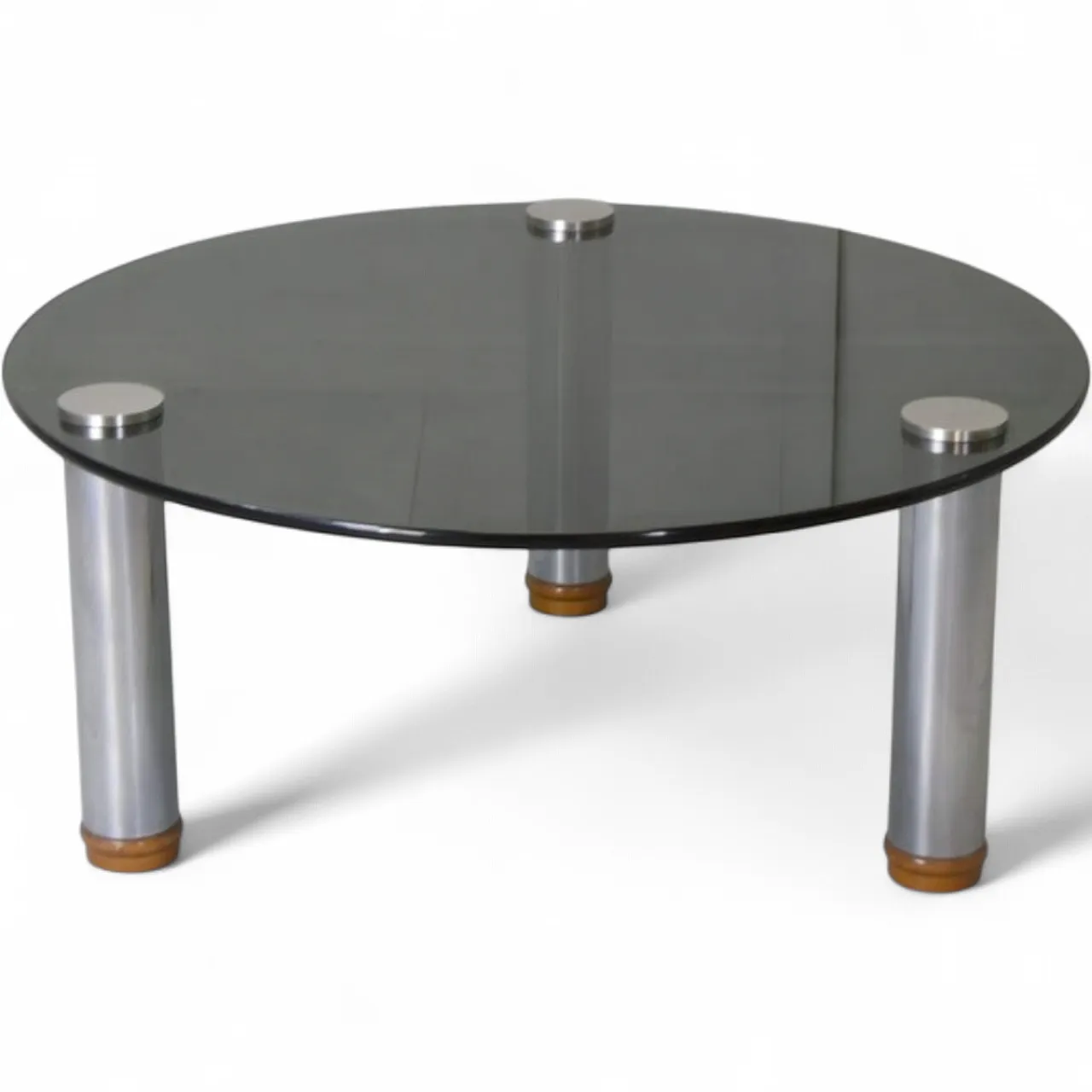 Table in smoked glass and steel by M.Zanuso for Zanotta Marcuso, 1970s 9