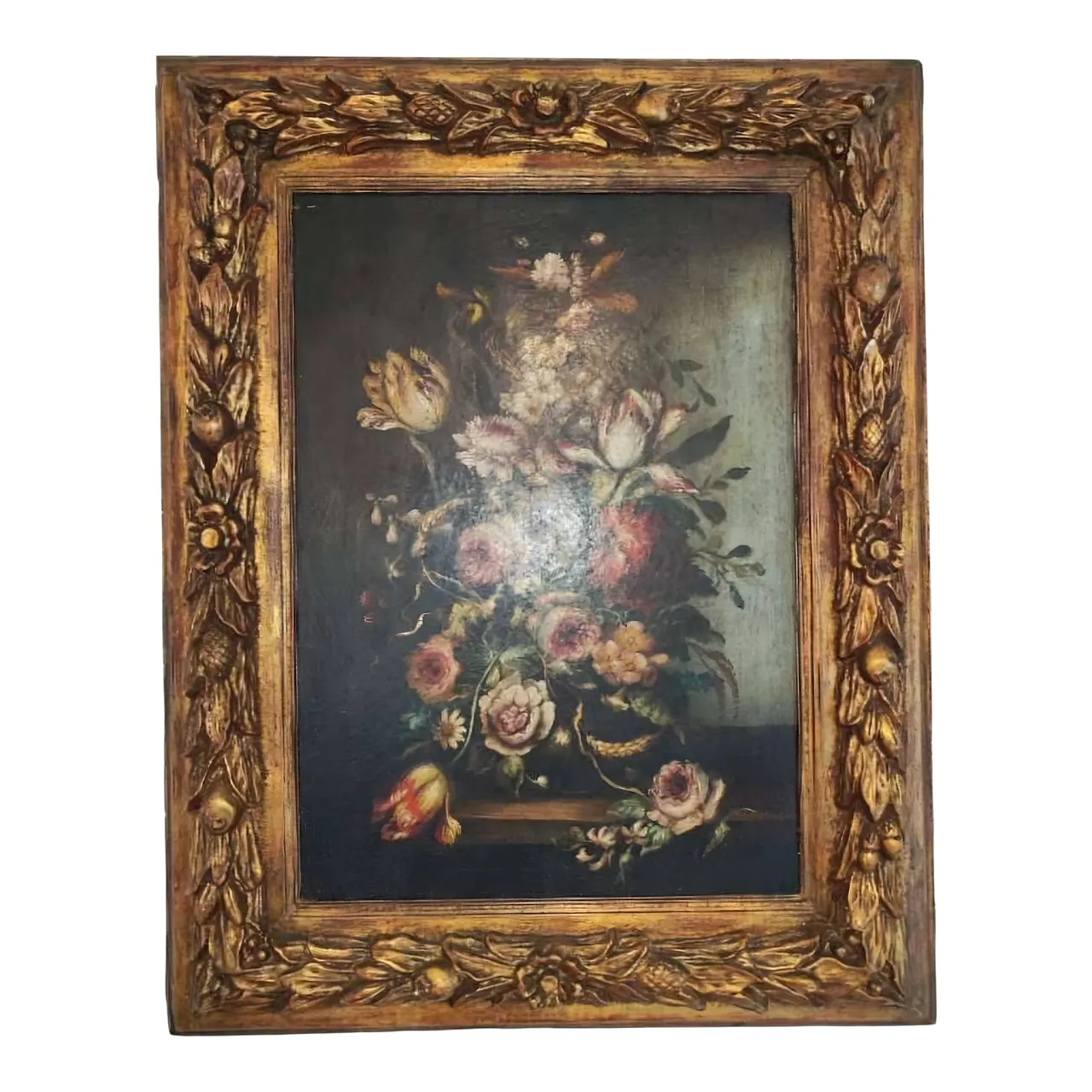 Floral Still Life - Flemish School, Oil on Canvas, 17th Century 1