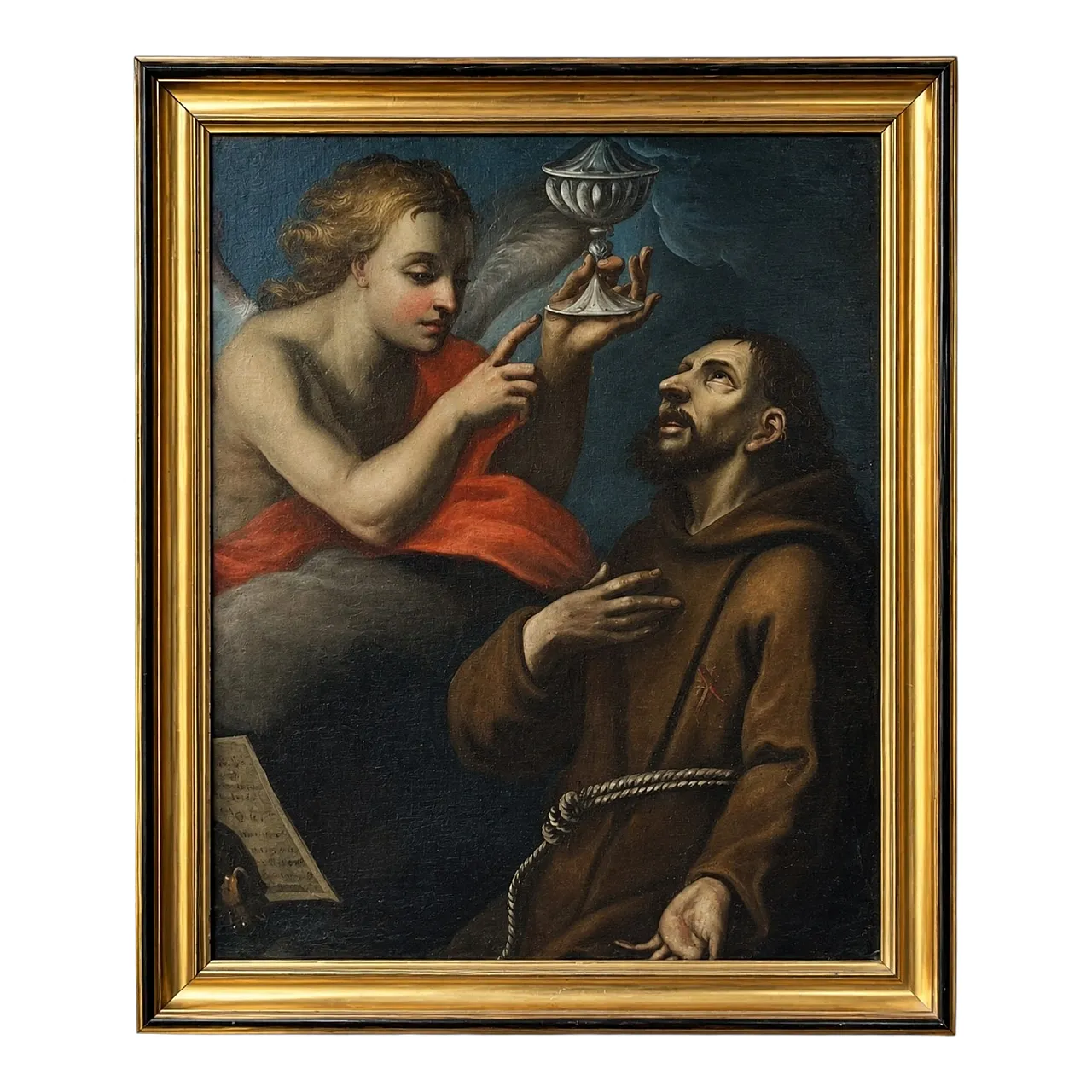 Vision of Saint Paschal Baylon - Venetian School, 17th Century 1