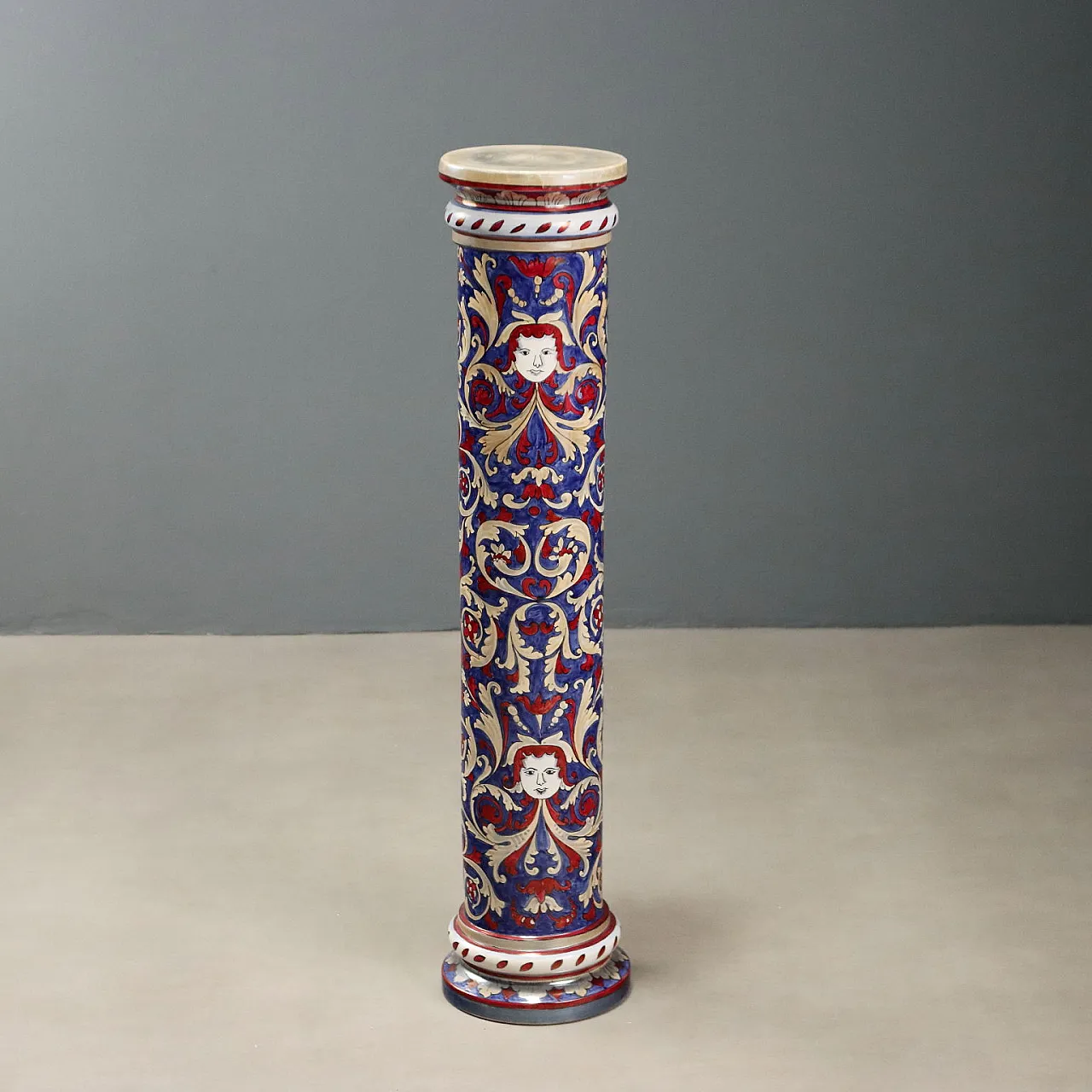Luster Majolica Column I.C.A.P., 20th century 1
