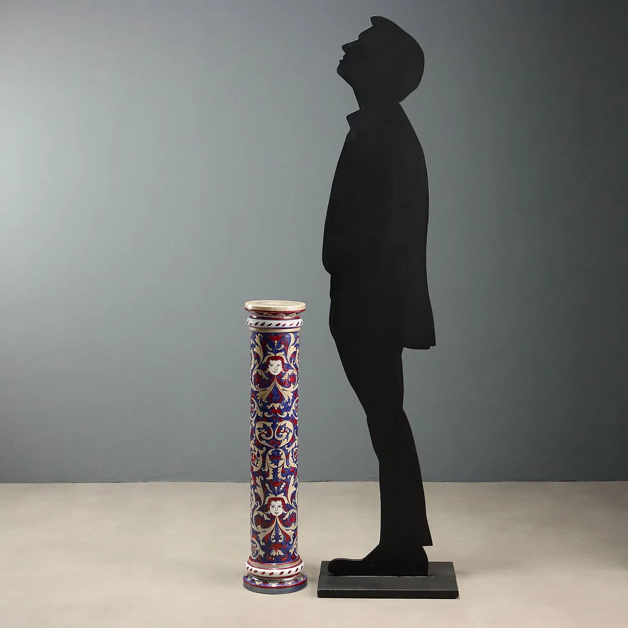 Luster Majolica Column I.C.A.P., 20th century 2