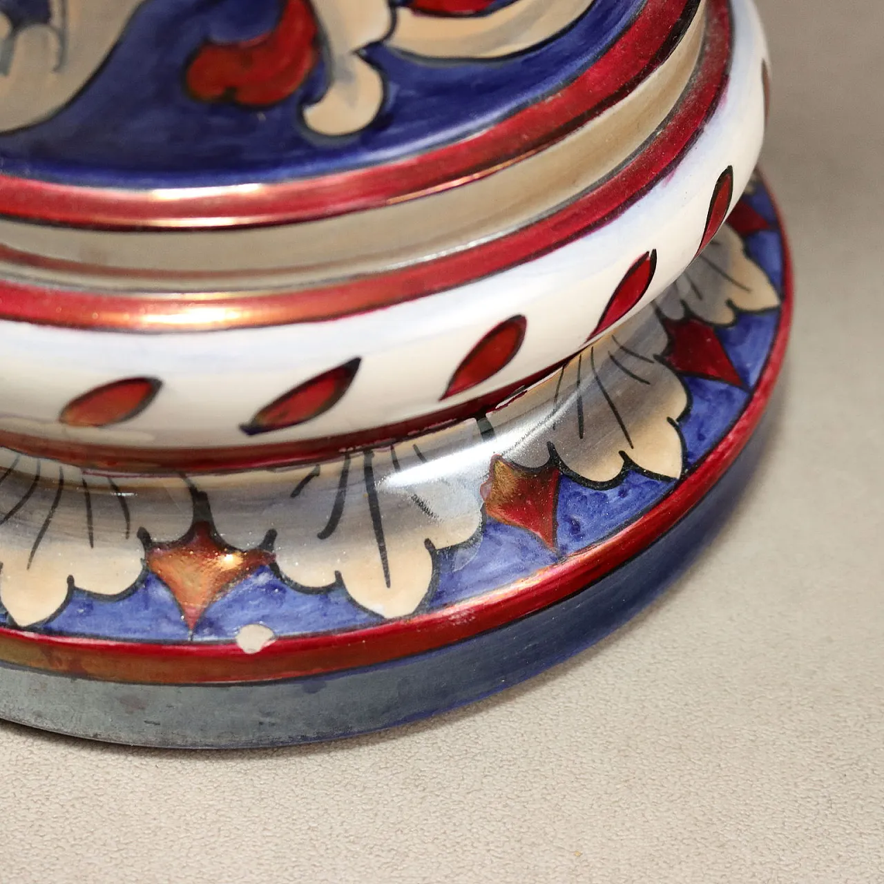 Luster Majolica Column I.C.A.P., 20th century 10