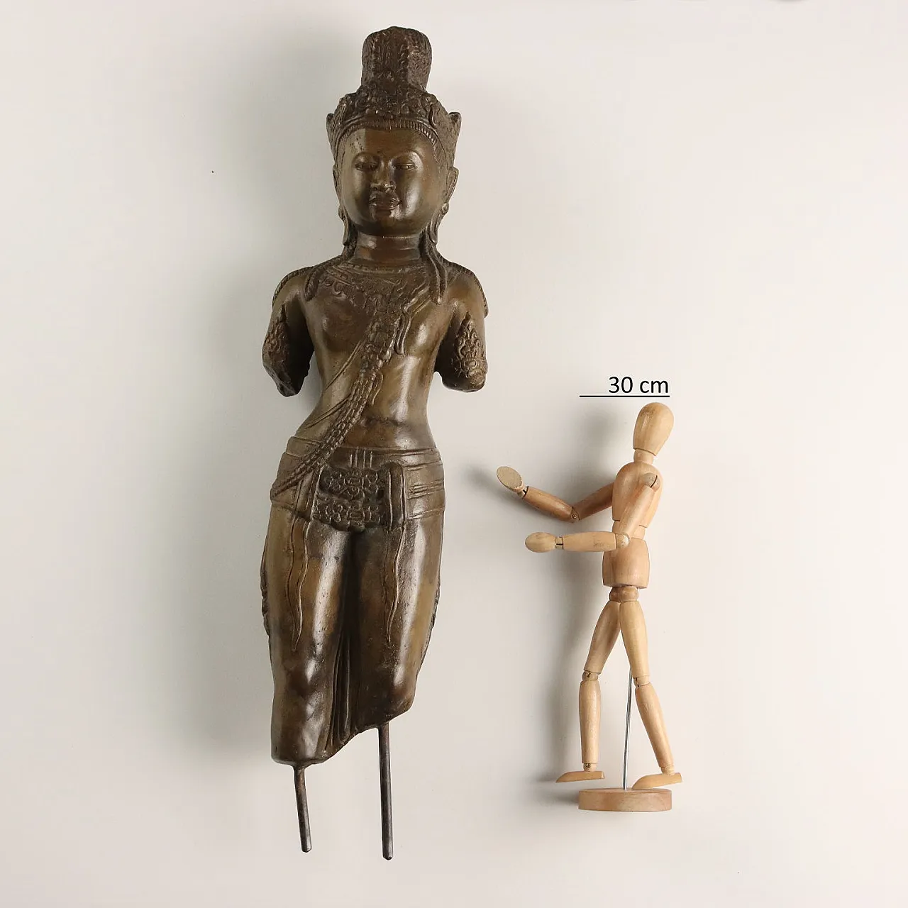 Bodhisattva bronze sculpture, 20th century 2