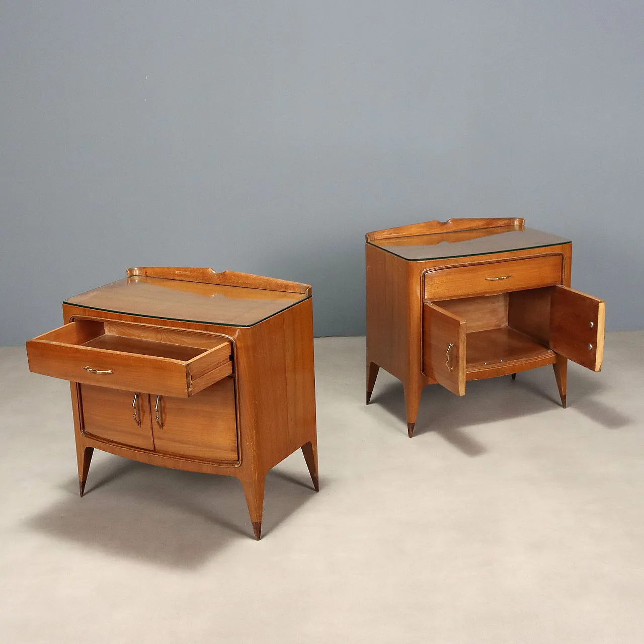 Pair of bedside tables, 1950s 4