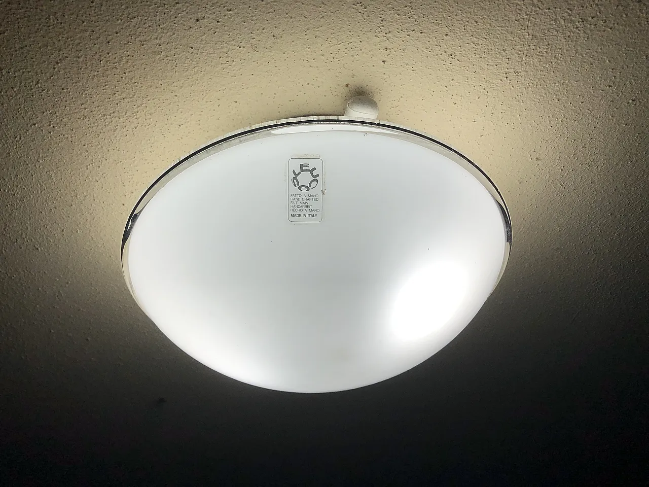 Lampadario in vetro di Murano, anni '70 3