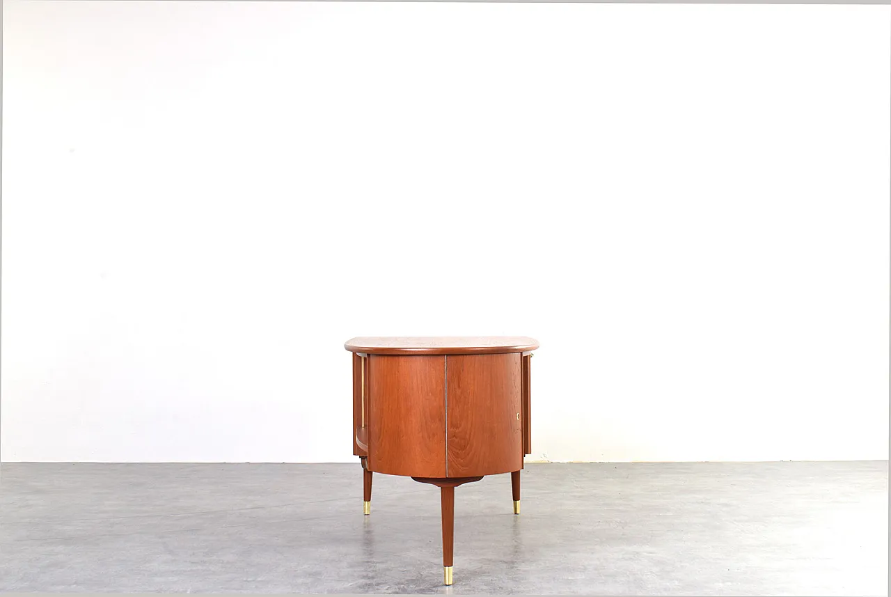 Scrivania Mid-Century in teak organico di Sola Møbler, anni '60. 5