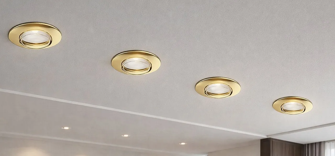 ITre gold recessed spotlights 4