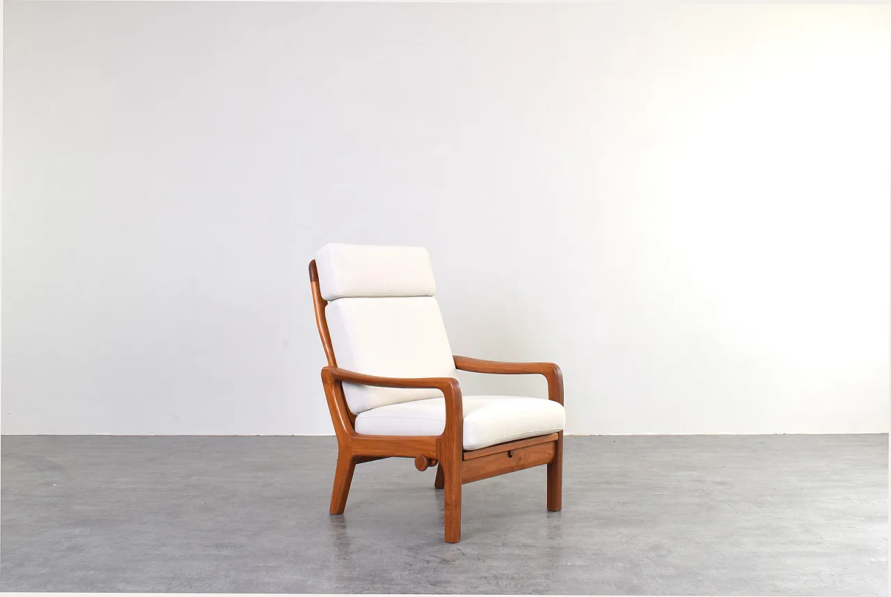 Coppia poltrone Mid-Century in teak di Juul Kristensen, anni '60 5