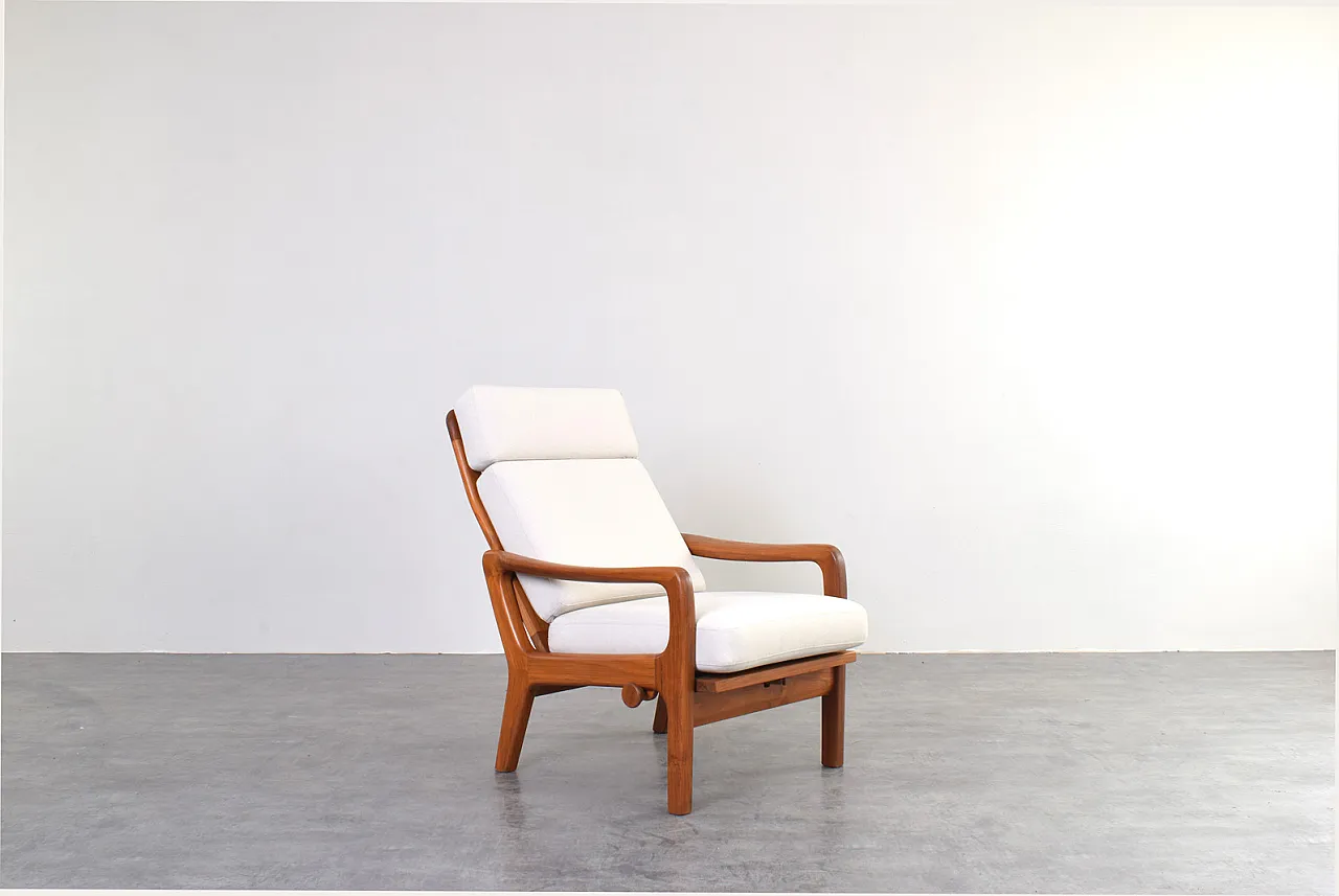 Coppia poltrone Mid-Century in teak di Juul Kristensen, anni '60 6