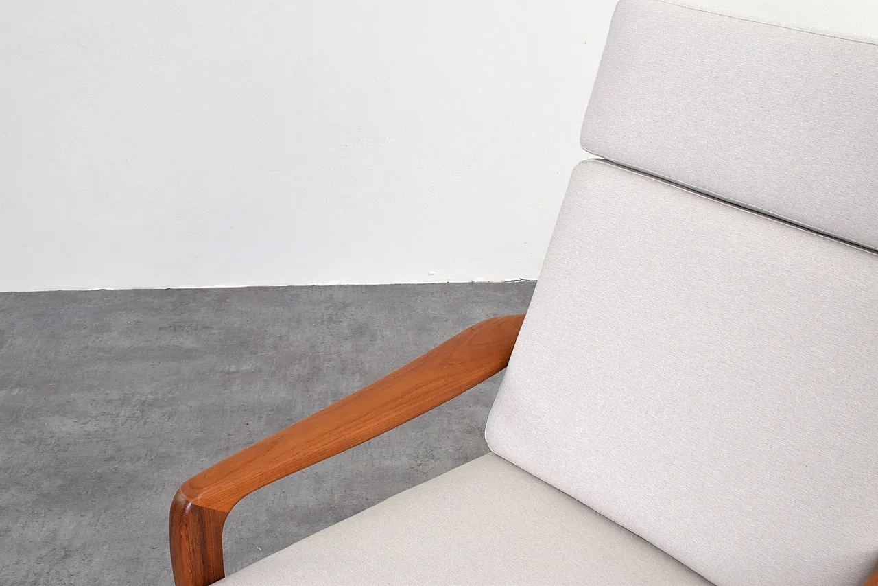 Coppia poltrone Mid-Century in teak di Juul Kristensen, anni '60 15